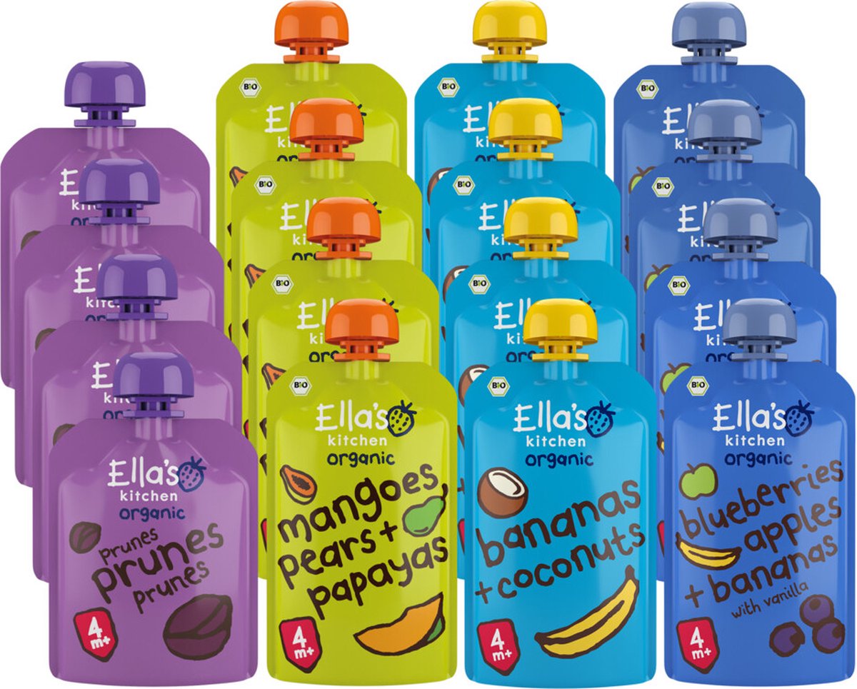 Goedkoopste Ella's Kitchen 16 stuks Knijpzakjes Pakket