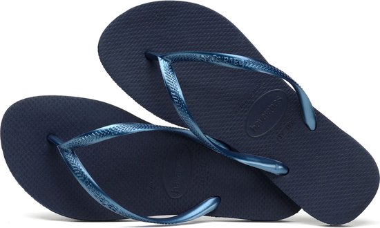 Chaussons Femme Havaianas Slim - Bleu Marine - Taille 39/40