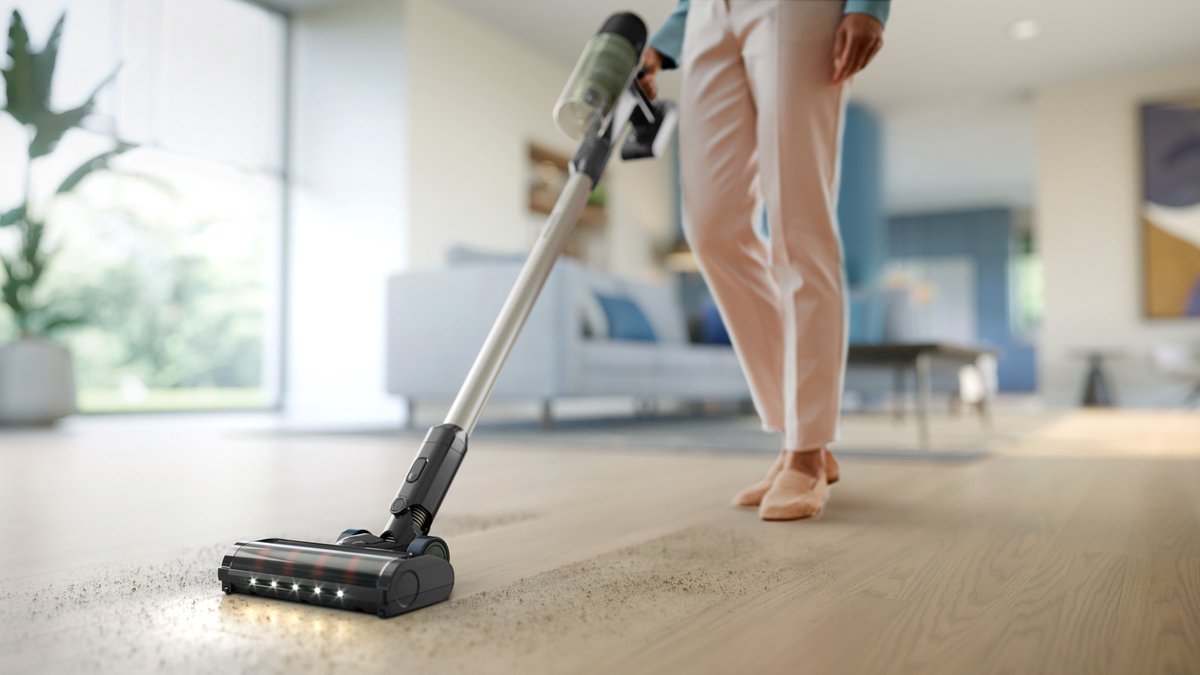 Philips Steelstofzuiger Draadloos XC3033/01 - Zuigmond met LED verlichting - Zonder Zak - Met Kruimeldief - Batterijduur tot 60 min - Lichtgewicht - Zwart — afbeelding 4