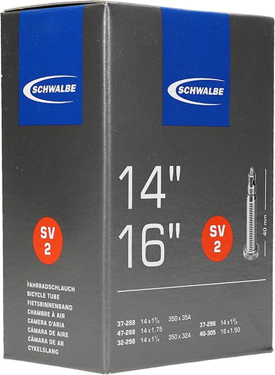 Schwalbe DV7A - Binnenband Fiets - Frans Ventiel - 40 mm - 14 x 1 1/4 - 1 3/8 — afbeelding 2