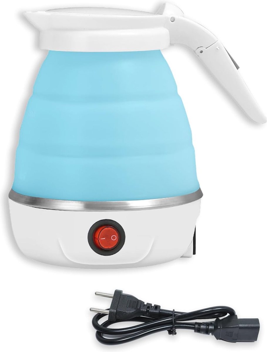 Opvouwbare Waterkoker - 0,6L Siliconen Campingwaterketel voor Snelle Koffie en Thee