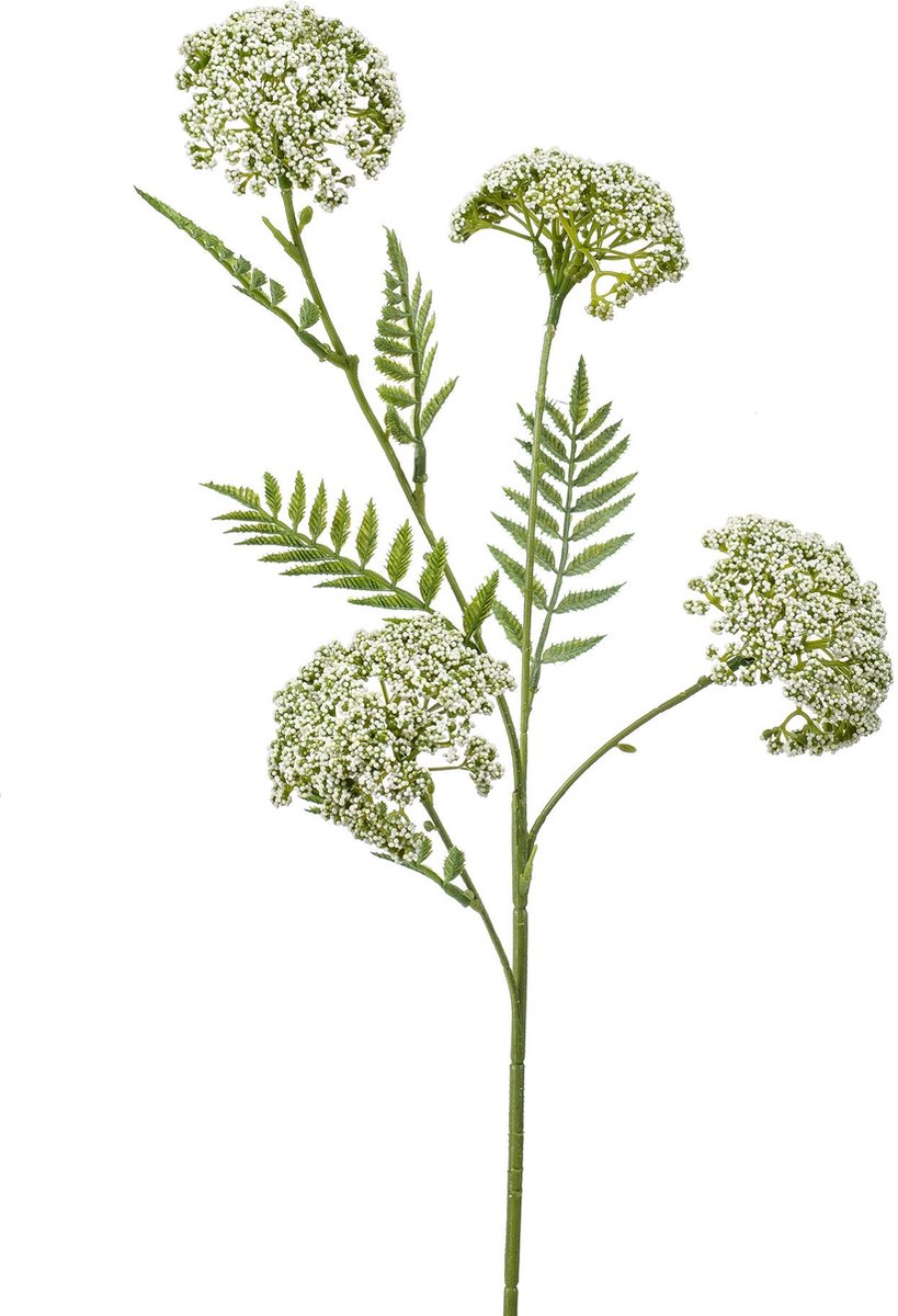 Emerald - Kunstbloem Duizendblad 60cm wit - Kunstplant voor binnen