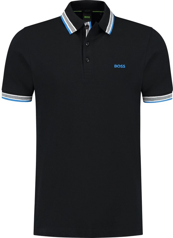 Hugo Boss polo a manches courtes noir bol