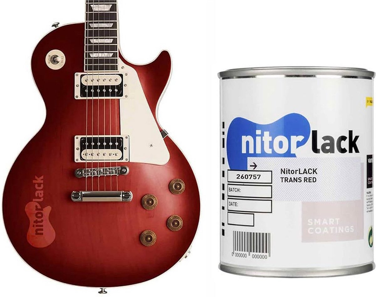 NitorLack Transparant Rode Nitrocellulose Lak voor Gitaar