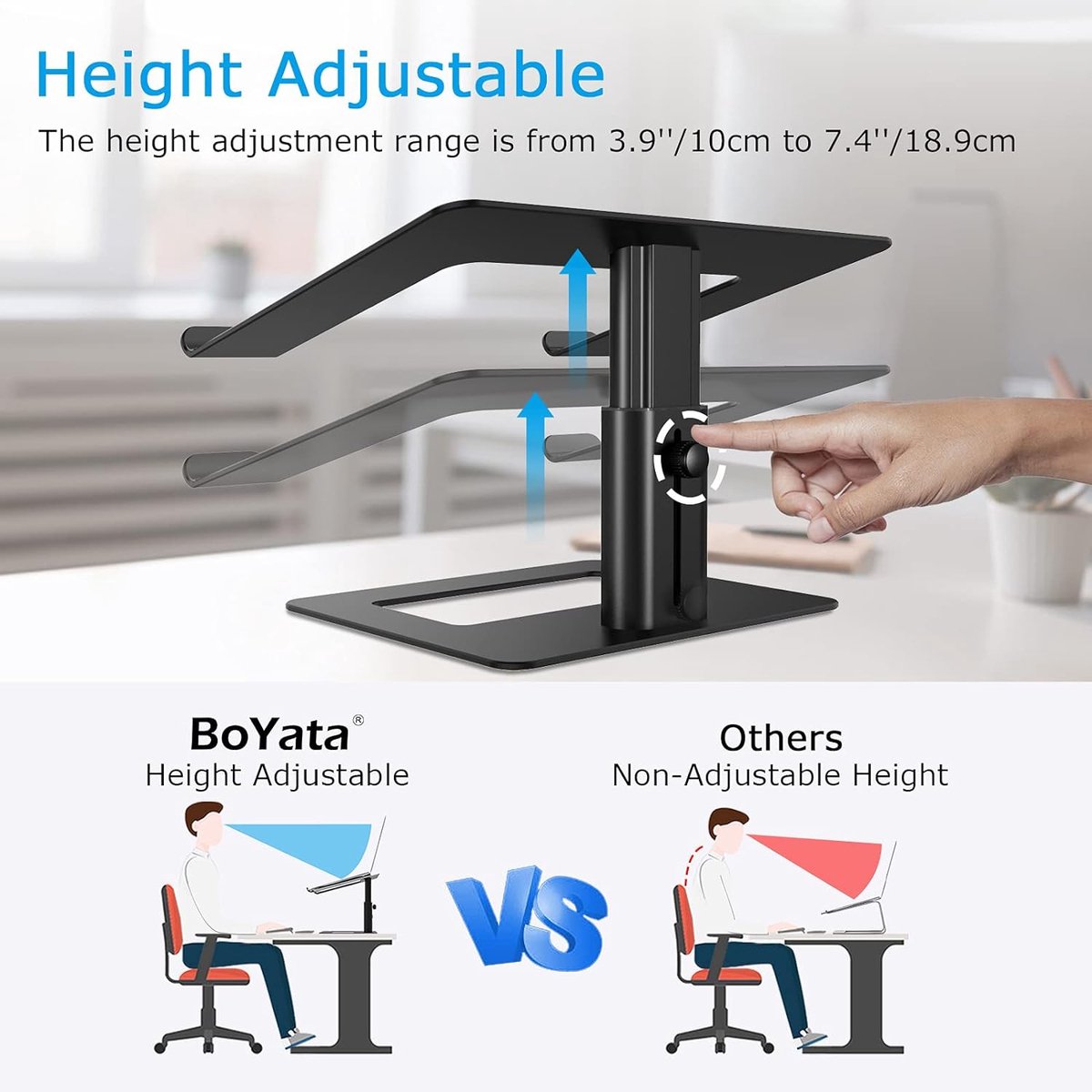 Laptopstandaard, Antislip - Laptophouder, Ergonomische LaptopverhogerHobbypakket