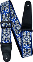 Premium gitaarriem - Gitaarband - Verstelbare gitaarband akoestisch Gitaar - gitaarband elektrische gitaar - Model 1 - Blue