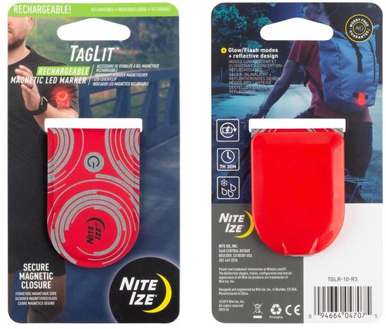 Nite Ize - Marqueur LED magnétique réfléchissant - pour votre chemise