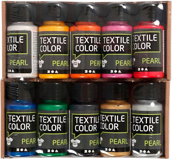 CC Textile Color Pearl Set 10 kleuren
