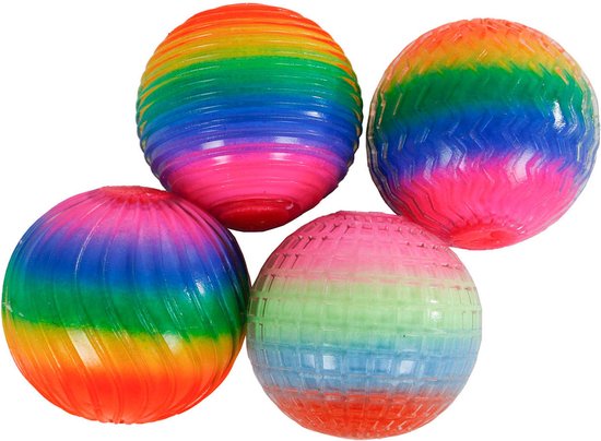 Fidget Toy Regenboog stressbal - 1 exemplaar - Super zacht - Satisfying - 7 cm groot - Stressbal voor de hand