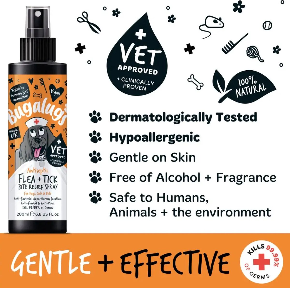 Bugalugs Antiseptic Flea & Tick Bite