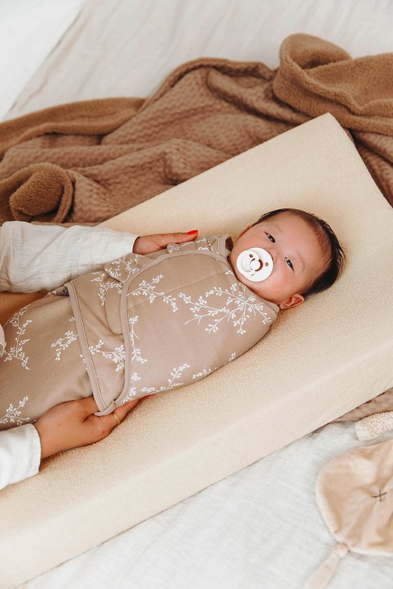 Meyco Baby Uni aankleedkussenhoes - badstof - soft sand - 50x70cm — afbeelding 3