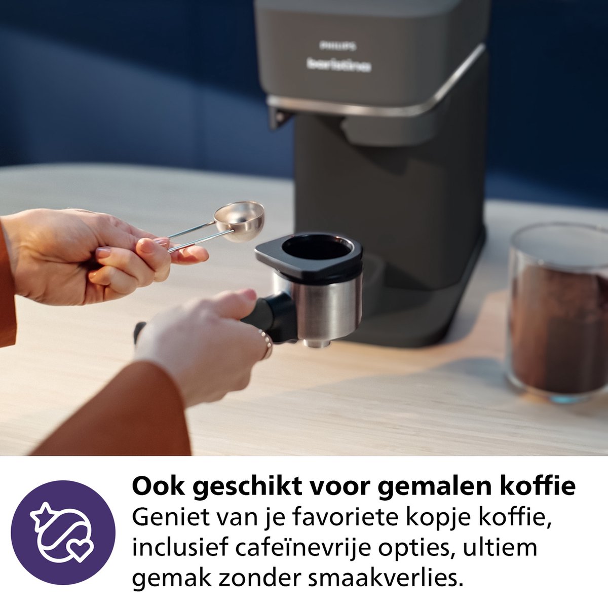 Afbeelding 3 van Philips Baristina - BAR300/60 - Espressomachine - Pistonmachine - Zwart