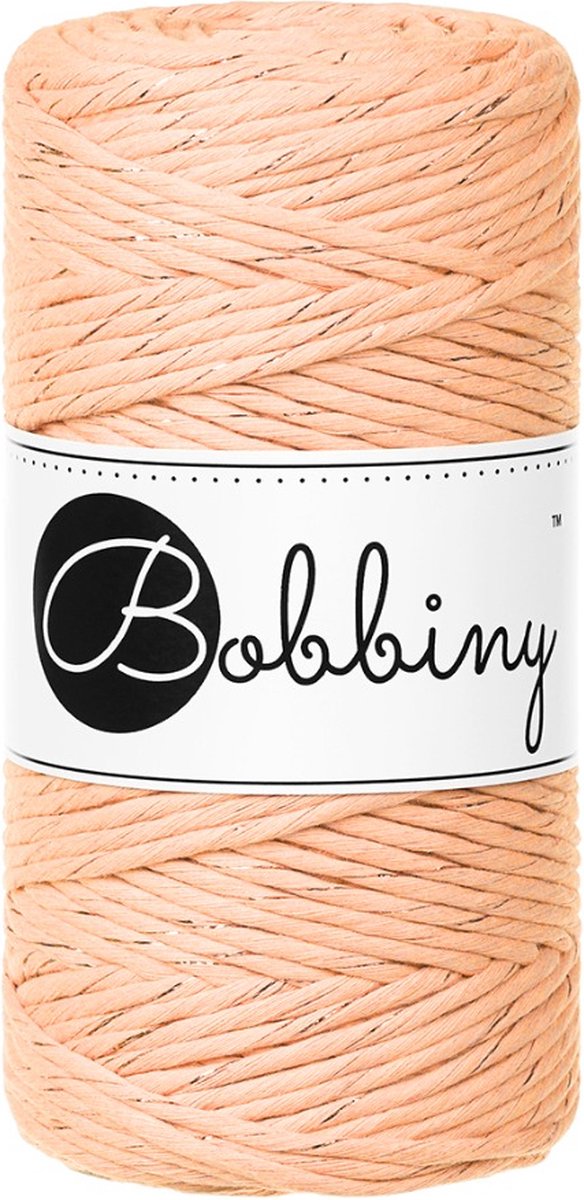 Bobbiny Macrame 3 mm - Unicolor peach fuzz