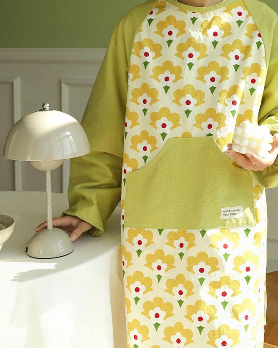 PALLTEX Borago keukenschort dames Grembuile keuken heren om te koken, knutselen, schilderen, bakken volgens EN ISO 13688, Blauwe Hawai - 5, One size PALLTEX Borago keukenschort dames Grembuile keuken heren om te koken, knutselen, schilderen, bakken volgens EN ISO 13688, Blauwe Hawai - 5, One size