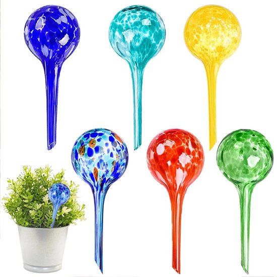 Glazen Plant Water Globes - 6 Pack Zelfbewaterende Spikes Vogelvormige Zelfbewaterende Bollen Voor Planten Binnen En Buiten Glazen Plant Water Globes - 6 Pack Zelfbewaterende Spikes Vogelvormige Zelfbewaterende Bollen Voor Planten Binnen En Buiten