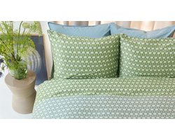 Beddinghouse Silas dekbedovertrek - Lits-Jumeaux - 240x200/220 - Blauw Groen