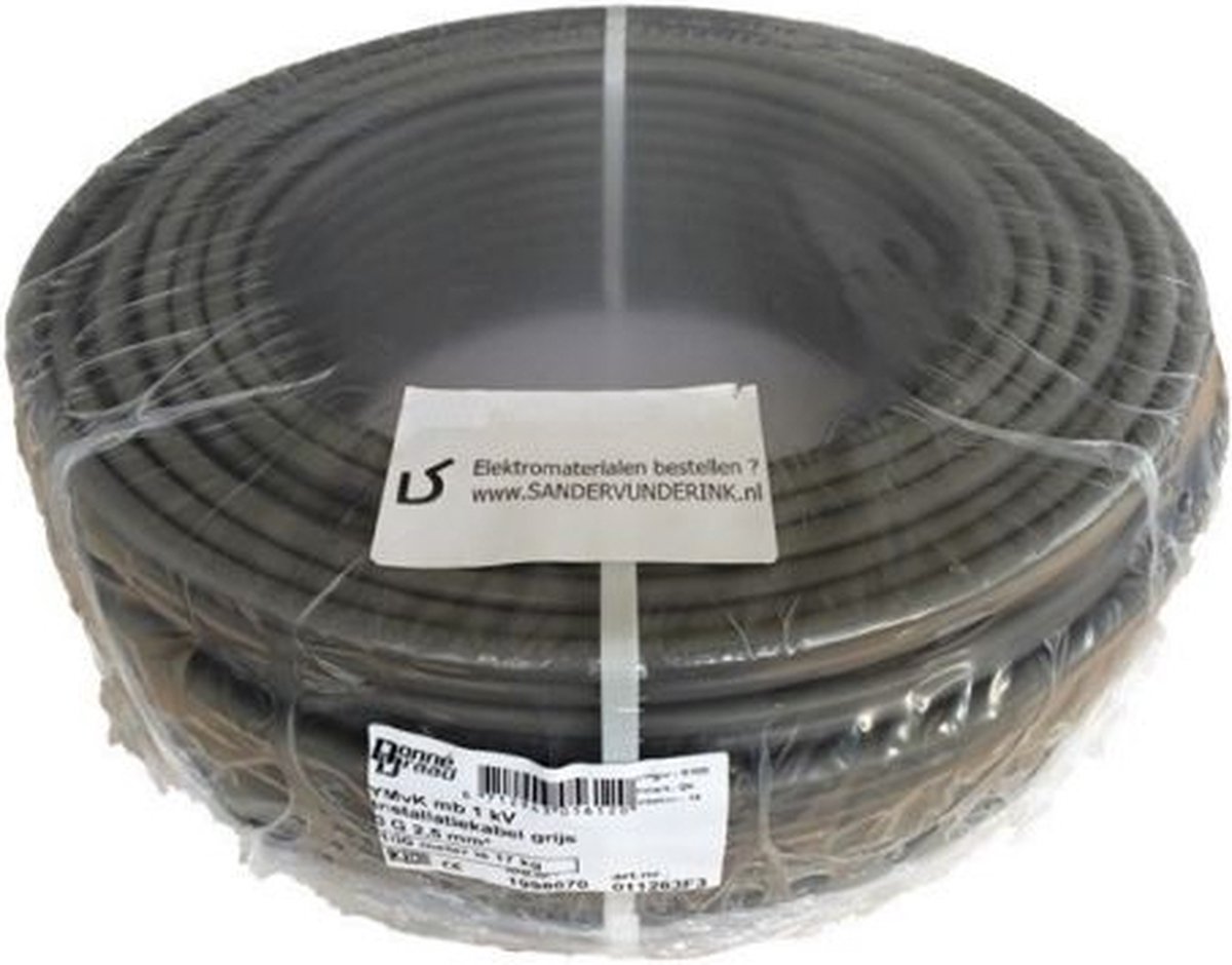 Donne YMVK Kabel 5 x 2,5mm2 YMVK Dca Ring - Grijs - 100 meter
