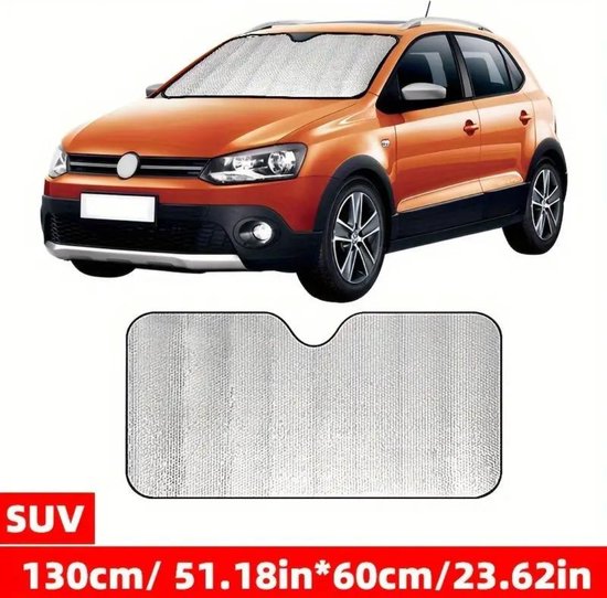 Nivard Couverture de congélation pour voiture - Couverture antigel pour voiture - Couverture de glace - Couvre pare-brise antigel - Couverture de pare-brise - Couverture anti-glace - Couverture de neige - Protection solaire - Pare-soleil - 130 x 60