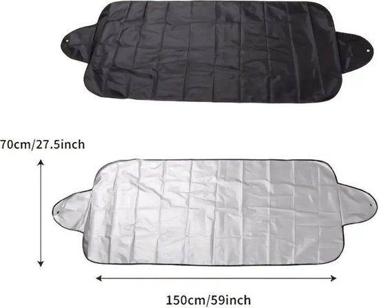 Nivard Couverture Antigel Voiture - Couverture Antigel Voiture - Couvre pare-brise Brise Antigel - Couverture Pare-Brise-Couverture Anti Glace - Couverture Neige - Protection solaire - Pare-Soleil