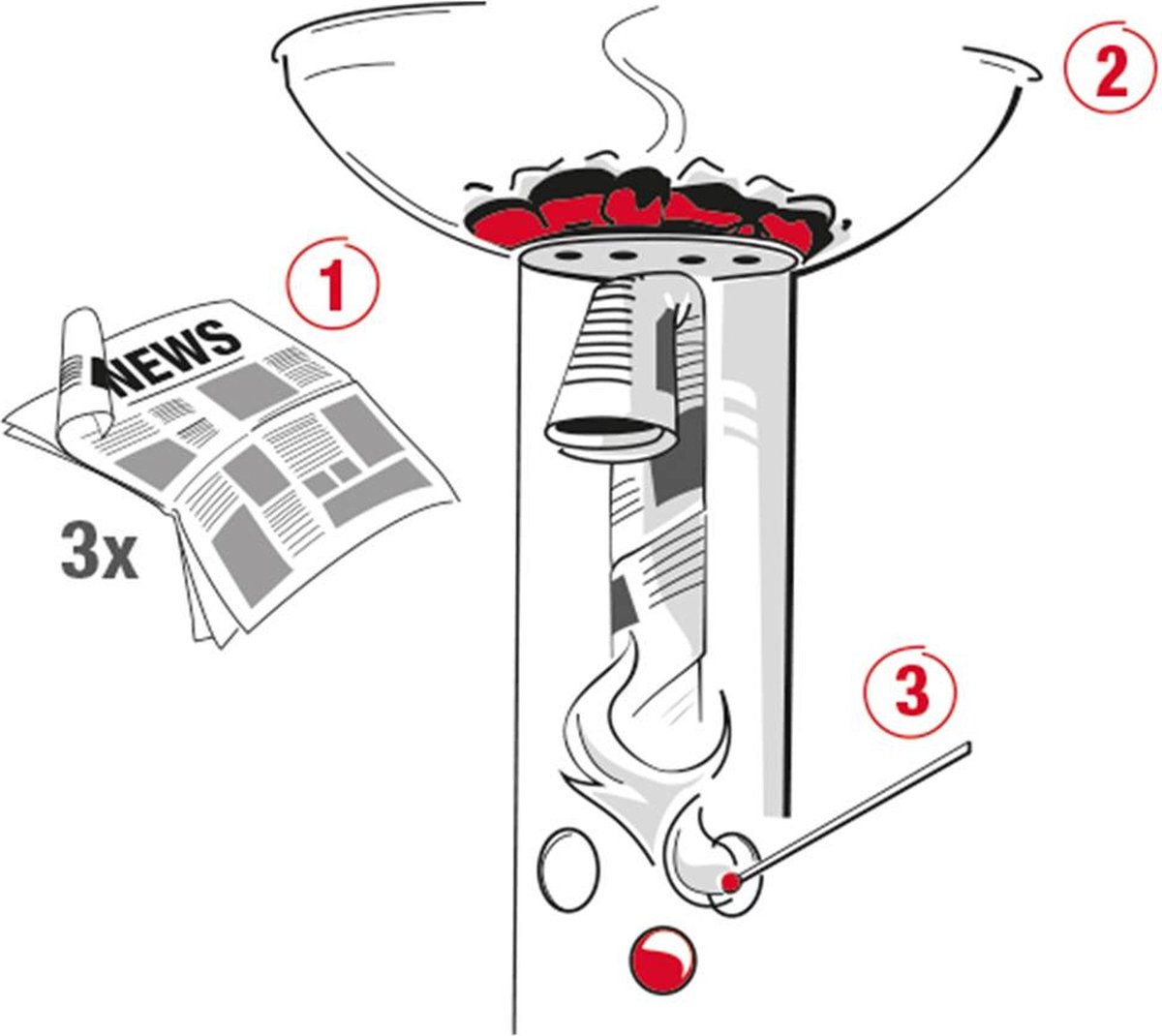 Barbecook Loewy 45 - Houtskoolbarbecue - Ø 43 cm