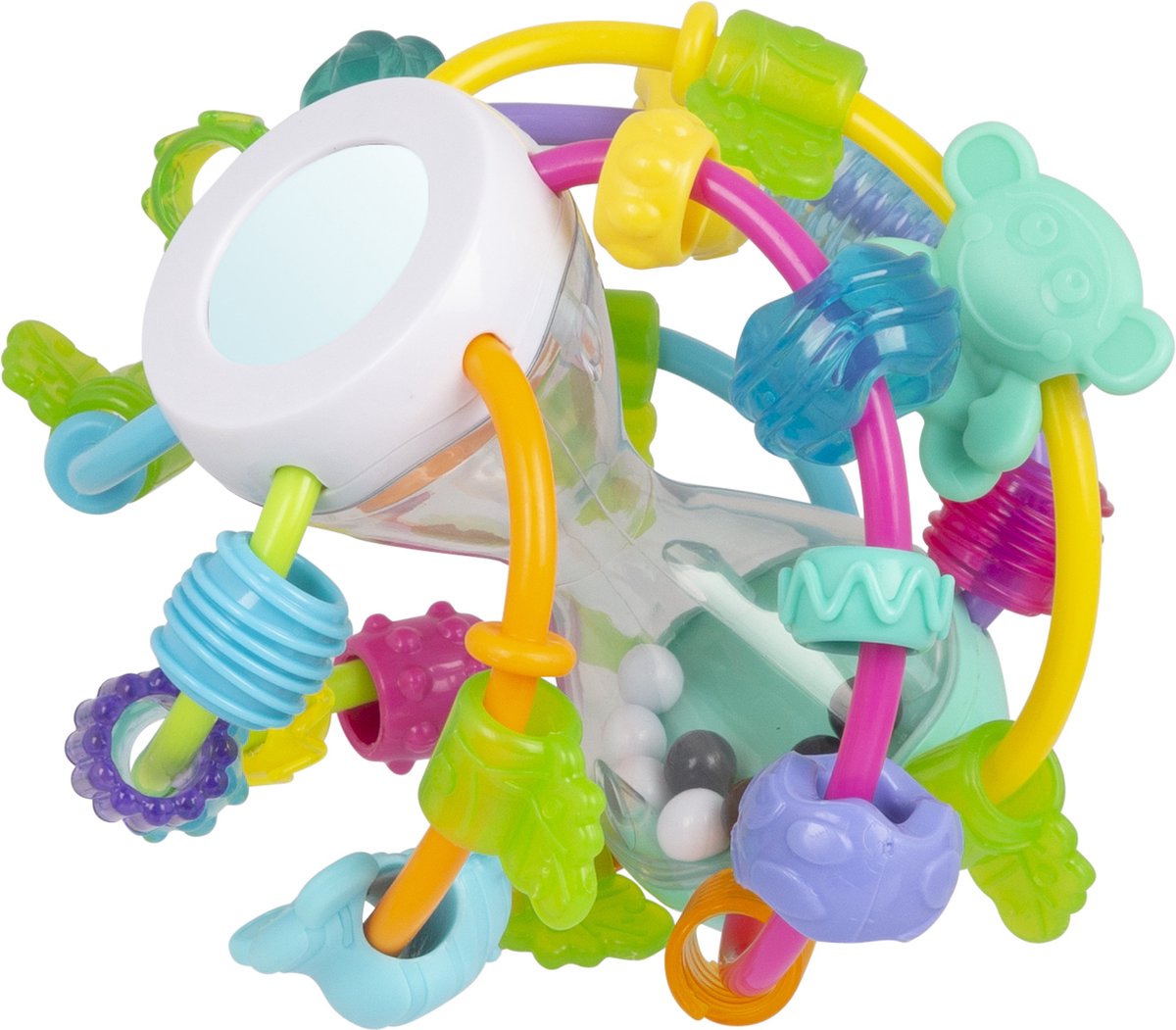 Playgro- Spelen en leren bal - Baby bal - Baby Speelgoed - Educatief baby speelgoed - Speelgoed Baby - Activity centre - Rammelaar - Activiteiten speelgoed - Cadeau - stimuleert ontwikkeling — afbeelding 9