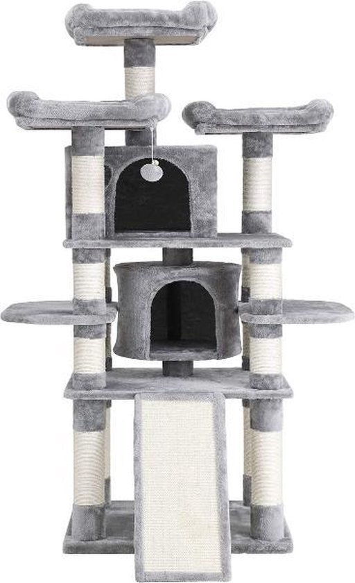 MIRA Home - Krabpaal - Kattenhuis - Kattenboom - Kattenmeubel - Kattenpaal - 50x50x172