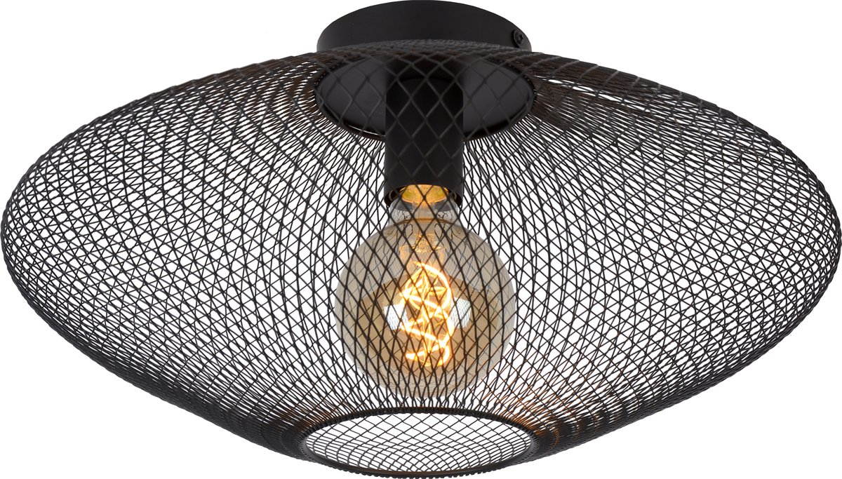 Lucide Mesh Plafonnire zwart