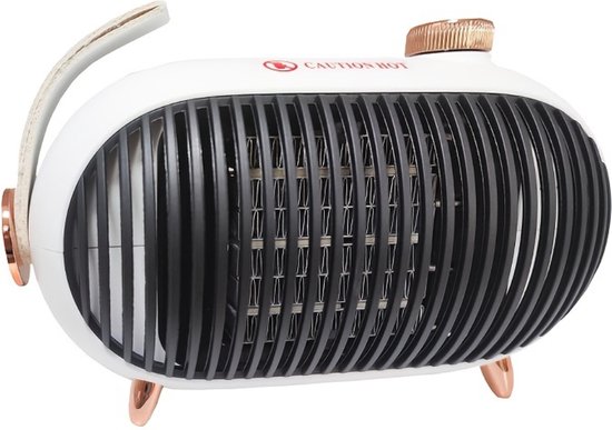 Bovista Elektrische Kachel - Haard - Heater - Mini Kachel - Draagbaar - Wit