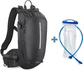 Bol.com WoYoW® - Wandel Rugzak 12L - Waterdicht - Backpack Fietsen - 2L Waterzak - Zwart aanbieding