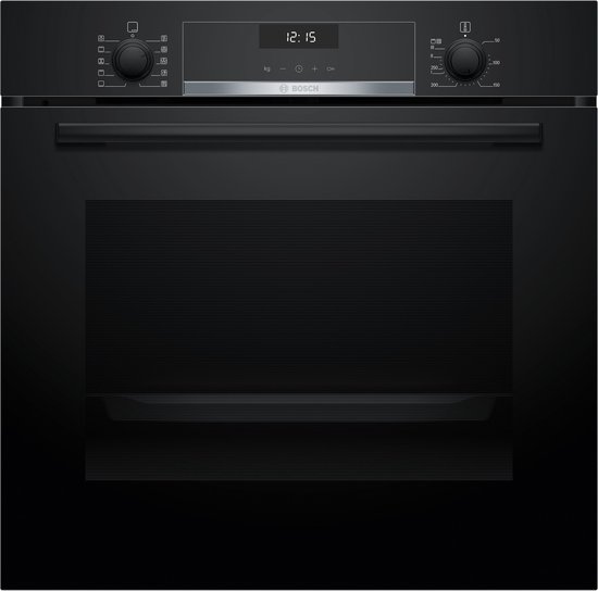 Bosch HBG537BB3 - Serie 6 - Inbouwoven - 71 l - Eenvoudig te reinigen: hydrolyse + Eco Clean Direct - Zwart