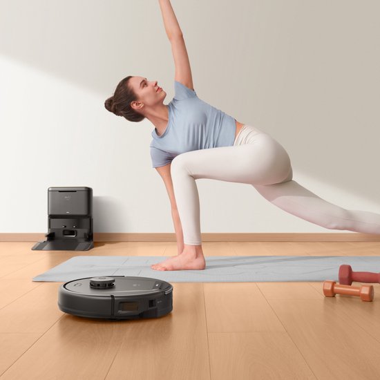 eufy Clean L60 Robotstofzuiger met Zelflegende Station - Robot Vacuum Cleaner - 5000Pa Zuigkracht - IPath Laser Navigatie