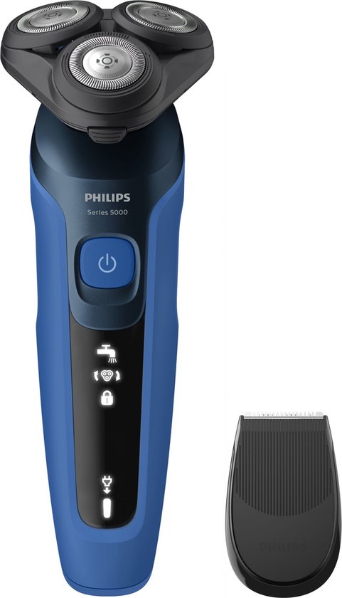 Foto: Philips shaver series 5000 s5466 17 scheerapparaat voor mannen blauw