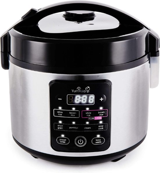 Yum Asia® Rijstkoker - Rijstkoker Met Stomer - Rijstkokers - Rijstkoker En Stomer - Multicooker - Multicookers - Rijstkoker 1 liter (1L)