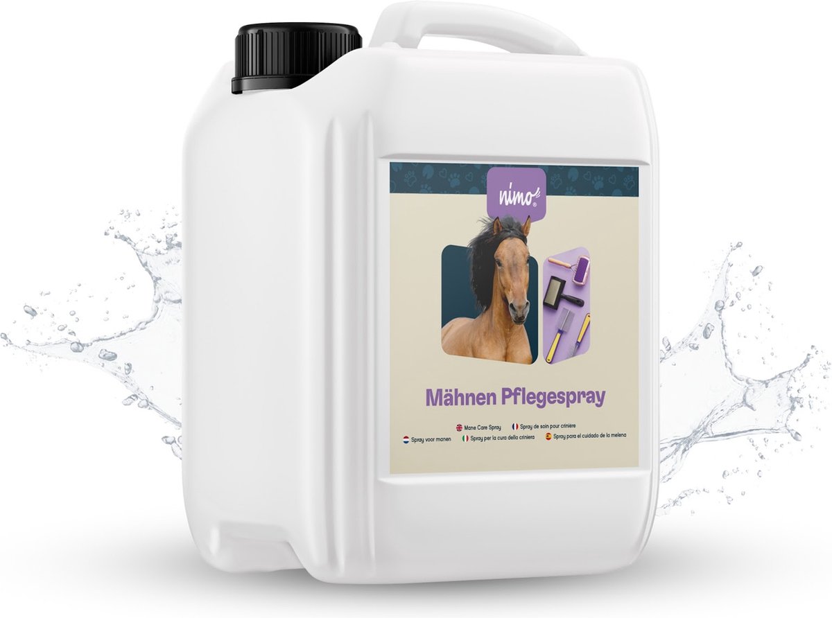 nimo® verzorgingsspray voor manen • voor makkelijker kammen, ontwarren & glanzende manen en staart