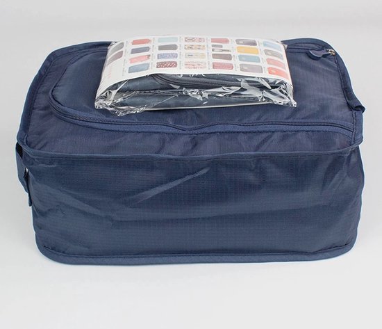 Foto: Schoenen reistas reis opbergtas travel draagbare tas nylon multifunctioneel donkerblauw delago