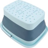 Bol.com Voetenbad Portable Foot Spa Basin voor kamperen - Opvouwbaar Bump Dot Design (Blauw) aanbieding