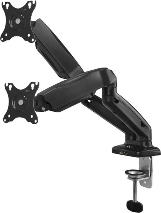 LogiLink Dual Monitorbevestiging 17-32 aluminum curved screens