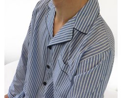 Paul Hopkins Heren Pyjama - Doorknoop - Licht Blauw - Maat XXL