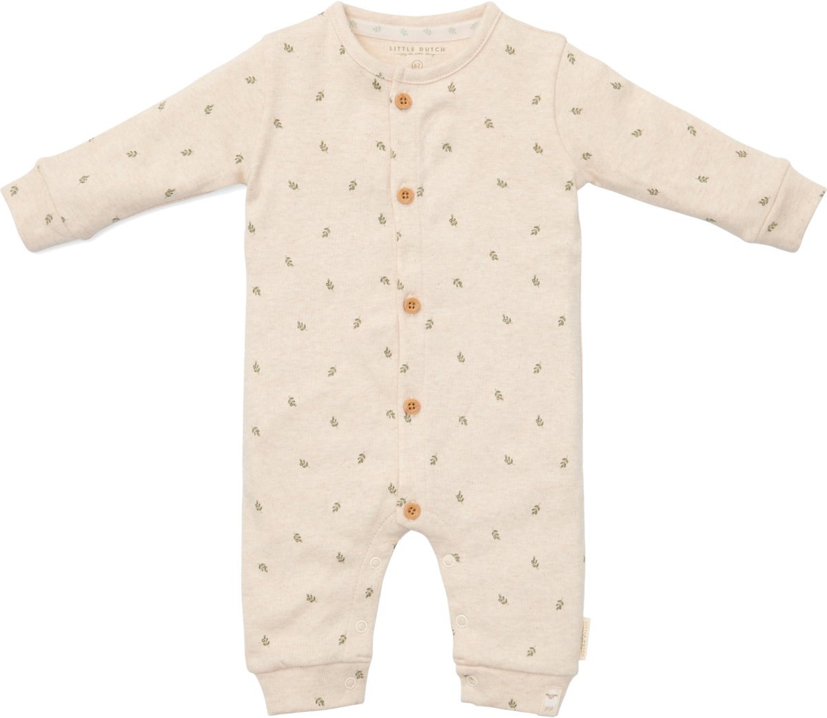 Little Dutch Boxpak - Maat 44 - Boxpakje Jongens & Meisjes - Green Leaves, Beige - Little Farm