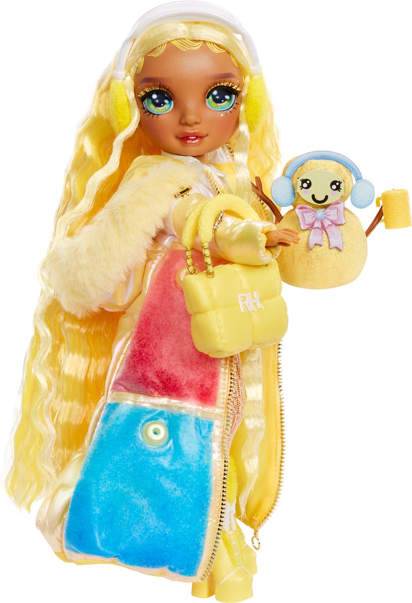 Rainbow High Winter Wonderland pop - Sunny (geel) — afbeelding 4