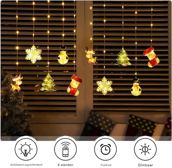 Lichtgordijn kopen? Kerstverlichting gordijn, led lichtjes