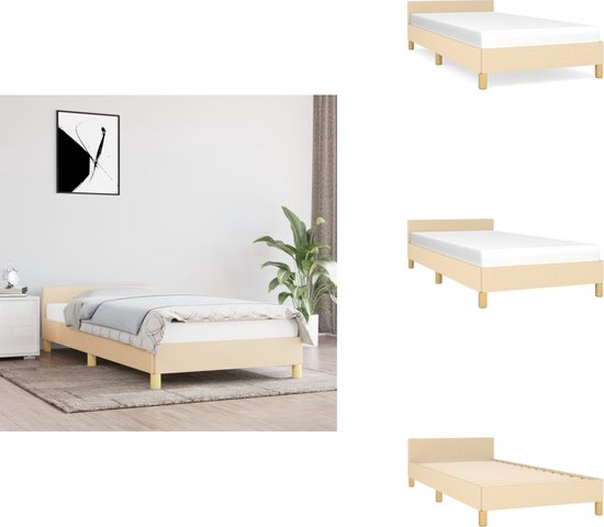 vidaXL Bedframe Metaal Zwart 100x200 Ledikant Bed Frame Bedframes Bedden