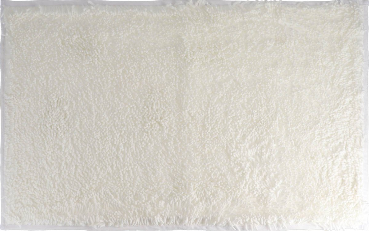 Tendance Badmat microfiber - hoogpolig - wit - 50x80 cm - absorberend - badkamer - antislip