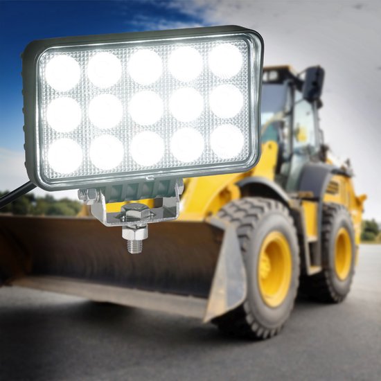 LED's Work LED Koplamp voor voertuigen - Geschikt voor tractor, vrachtwagen, auto, bus en schip - 45W