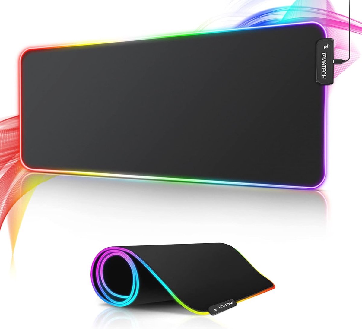 Grote RGB Gaming Muismat 800x300mm met 14 Lichteffecten - Waterdicht en Antislip