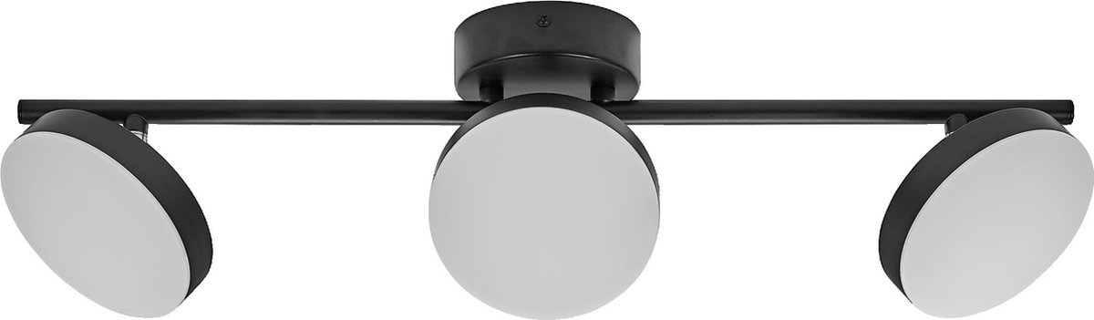 LEDVANCE Decor Spot Moon Lamp zwart, 3 verstelbare lampkoppen, 16 W, 840 lm, 3000 K, metalen behuizing, functioneel en minimalistisch ontwerp, eenvoudige montage, LED niet vervangbaar