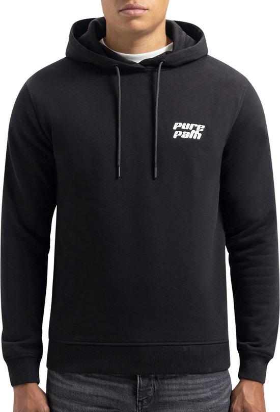 PURE PATH Regular Fit Sweats Hoodie302 Pulls & Gilets Homme - Pull - Sweat à capuche - Cardigan - Zwart - Taille M