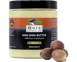 Shea Butter 250ml | 100% Puur & Onbewerkt | Natuurlijke Huidverzorging | Raw Sheabutter ongeraffineerd uit Ghana voor Huid, Haar en Lichaam