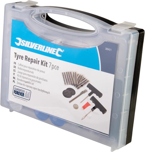 Silverline Complete bandenreparatieset voor auto, motor en scooter - 38-delig