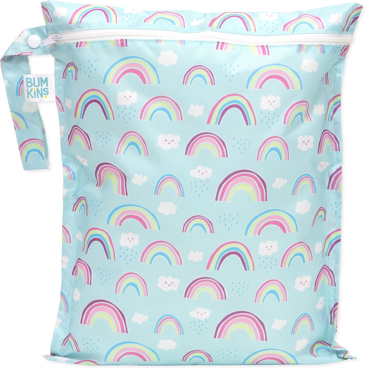 Bumkins - Wet Bag | Waterdichte Luierzak & Waszak - Wetbag voor Natte Kleding - Rainbows